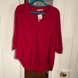 Lush red blouse